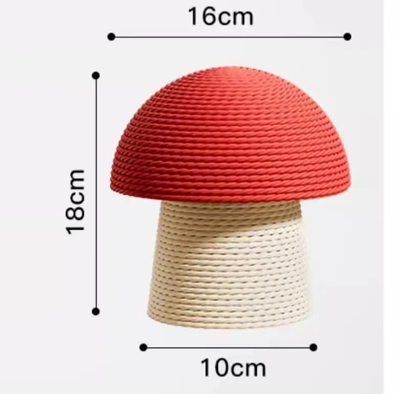 Rascador de Hongo Rojo para Gatos