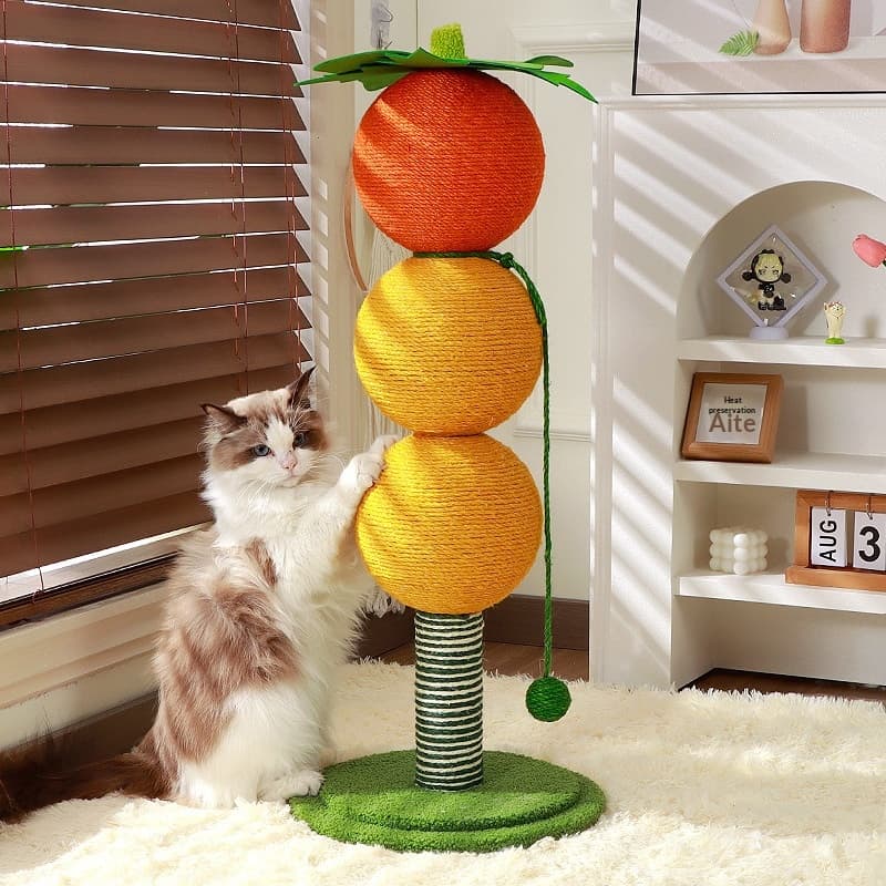 Poste Rascador de Sisal con Pelota para Gatos